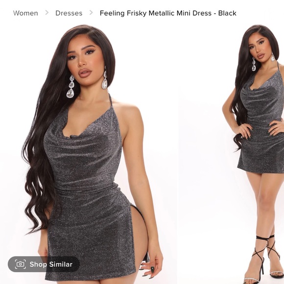 Fashion Nova | Dresses | Nwt Fashion Nova Black Mini Dress With Open Back |  Poshmark